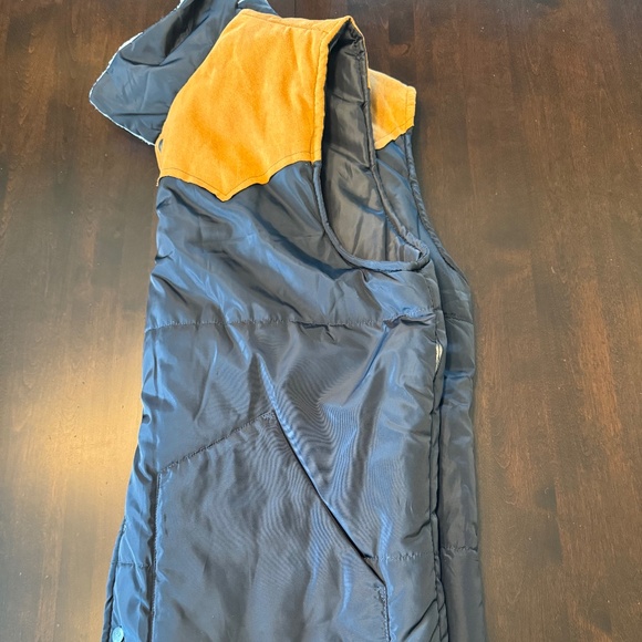 American Stitch Fur Laced Bicolor Men's Vest - Picture 4 of 5